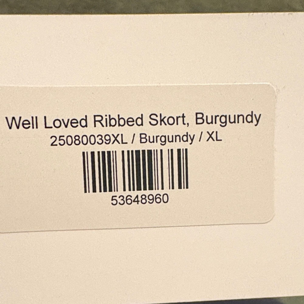 Chic Maroon Mini Skort NWT - image 3